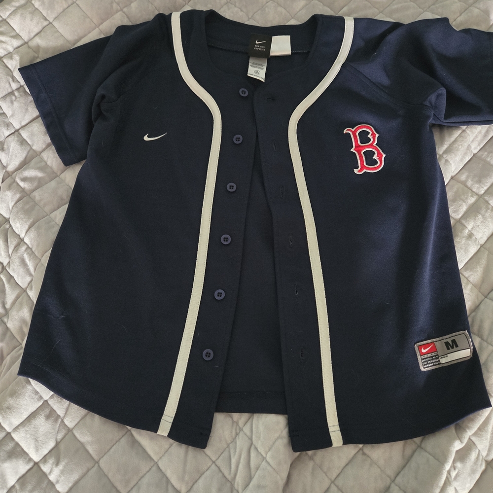 Red Sox Kids Navy Blue Baseball Jersey